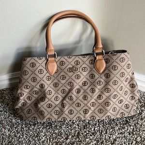 Gia I Bernini signature taupe purse handbag tote should bag NEW brown